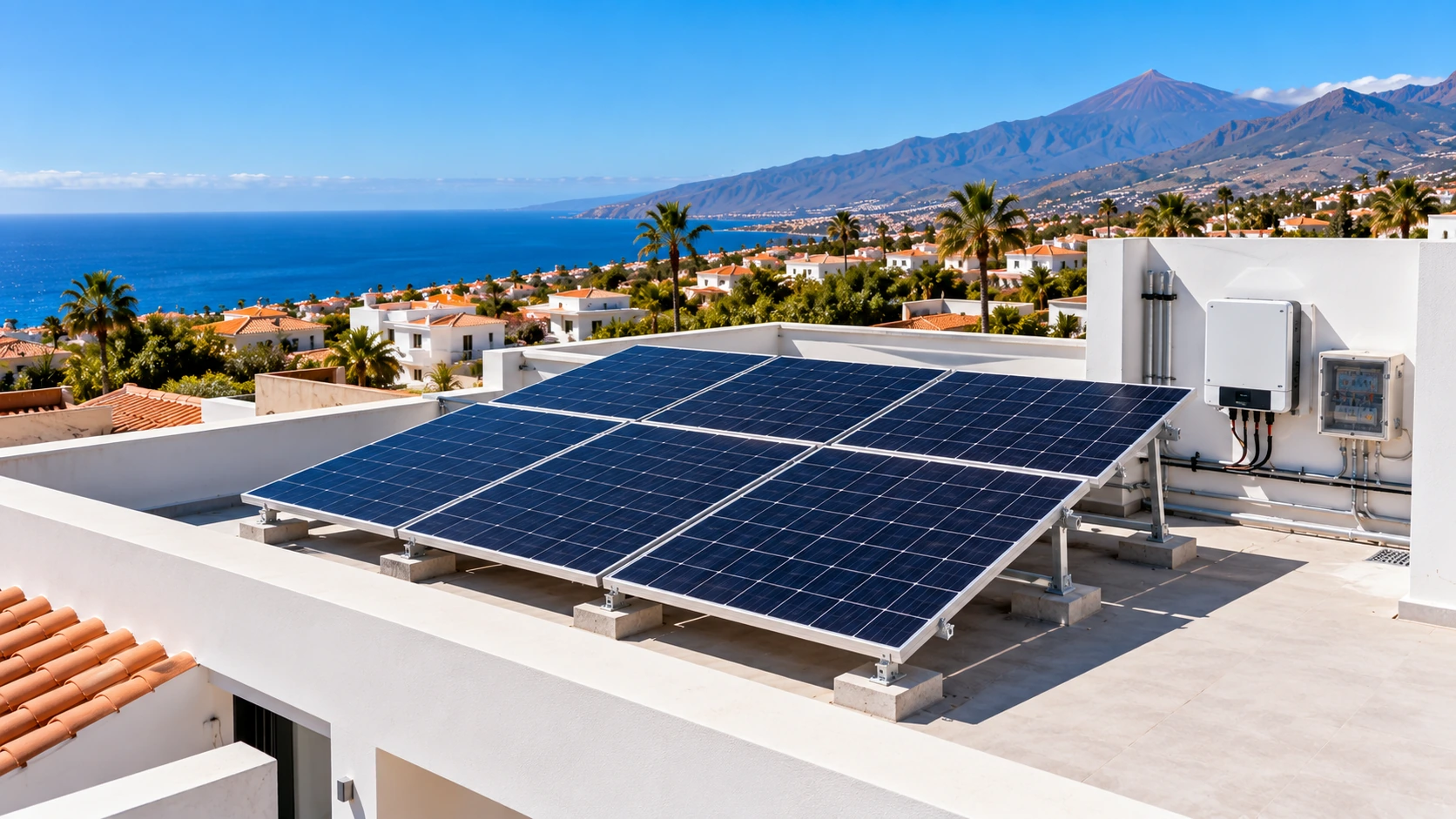 Potencia de una instalación de placas solares en una vivienda